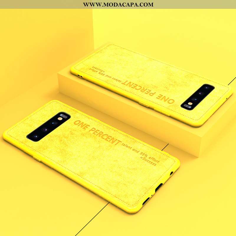 Capas Samsung Galaxy S10+ Tendencia Protetoras Telemóvel Slim Simples Super Couro Baratas