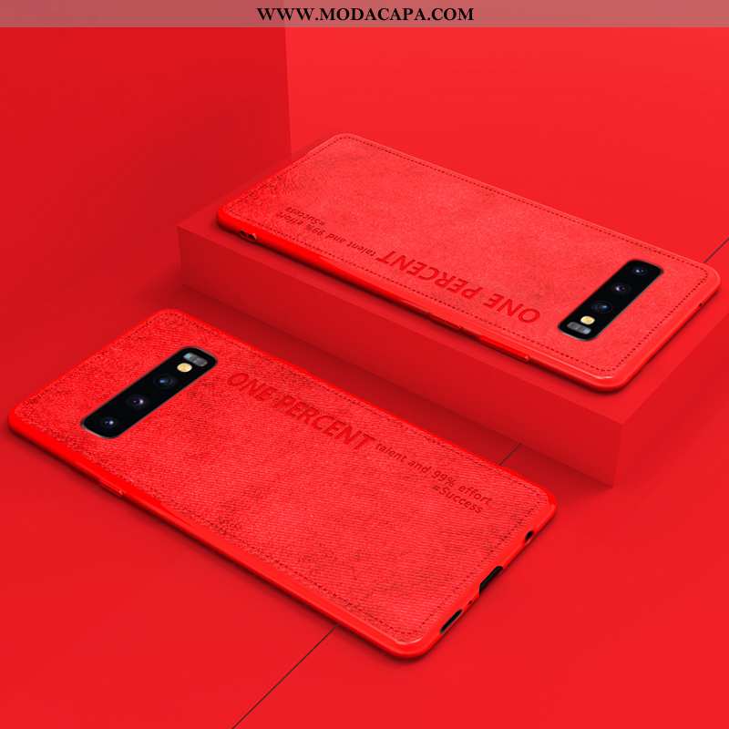 Capas Samsung Galaxy S10+ Tendencia Protetoras Telemóvel Slim Simples Super Couro Baratas