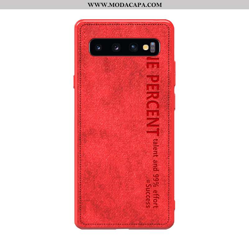 Capas Samsung Galaxy S10+ Tendencia Protetoras Telemóvel Slim Simples Super Couro Baratas