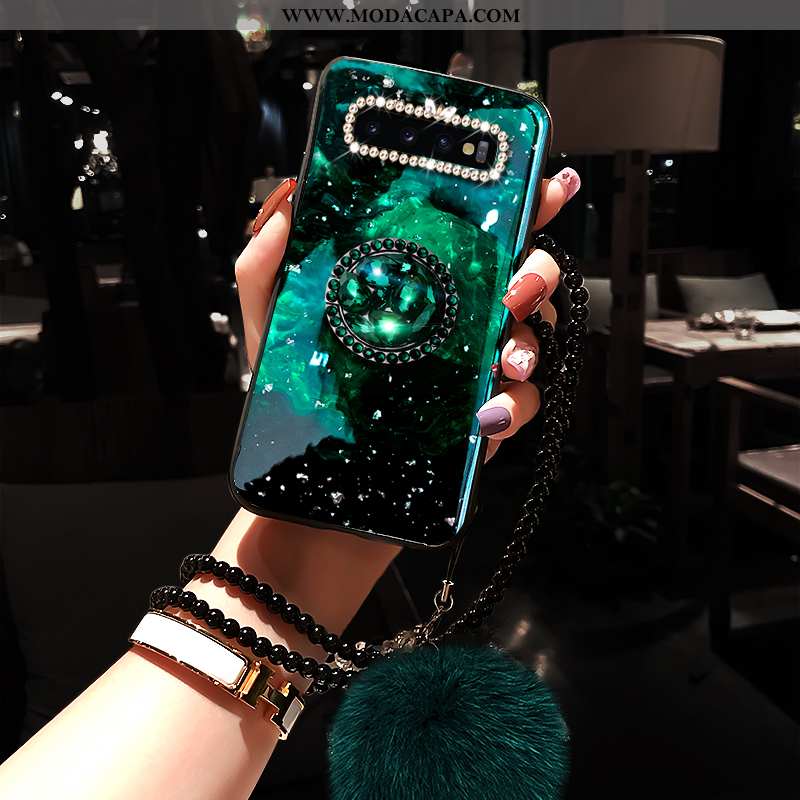 Capas Samsung Galaxy S10+ Criativas Antiqueda Completa Vermelho Personalizada Tendencia Barato