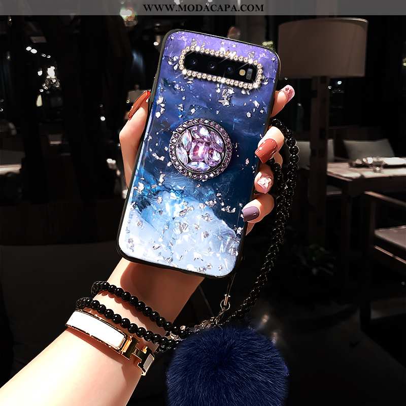 Capas Samsung Galaxy S10+ Criativas Antiqueda Completa Vermelho Personalizada Tendencia Barato