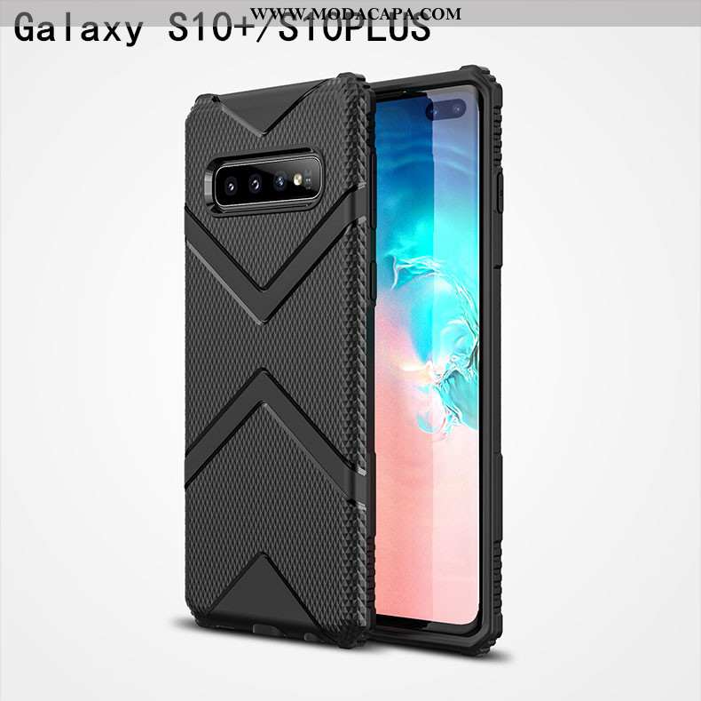 Capas Samsung Galaxy S10+ Silicone Protetoras Telemóvel Verde Super Novas Antiqueda Venda