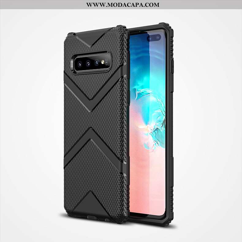 Capas Samsung Galaxy S10+ Silicone Protetoras Telemóvel Verde Super Novas Antiqueda Venda