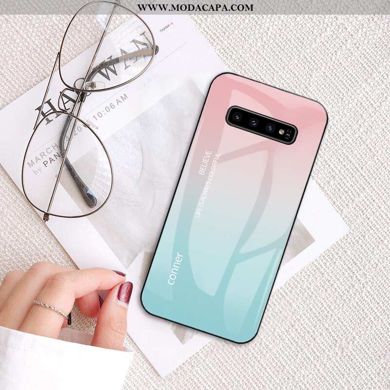 Capa Samsung Galaxy S10+ Estiloso Telemóvel Antiqueda Slim Protetoras Capas Personalizado Venda