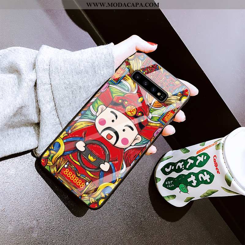 Capa Samsung Galaxy S10+ Estiloso Telemóvel Antiqueda Slim Protetoras Capas Personalizado Venda