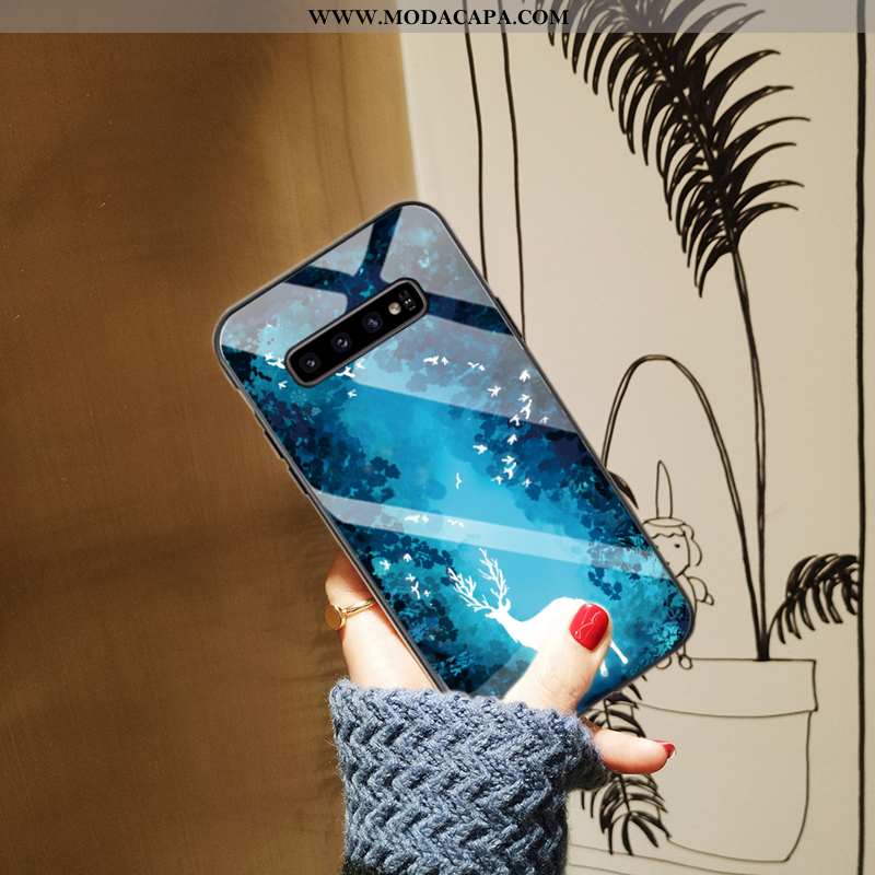 Capa Samsung Galaxy S10+ Estiloso Telemóvel Antiqueda Slim Protetoras Capas Personalizado Venda