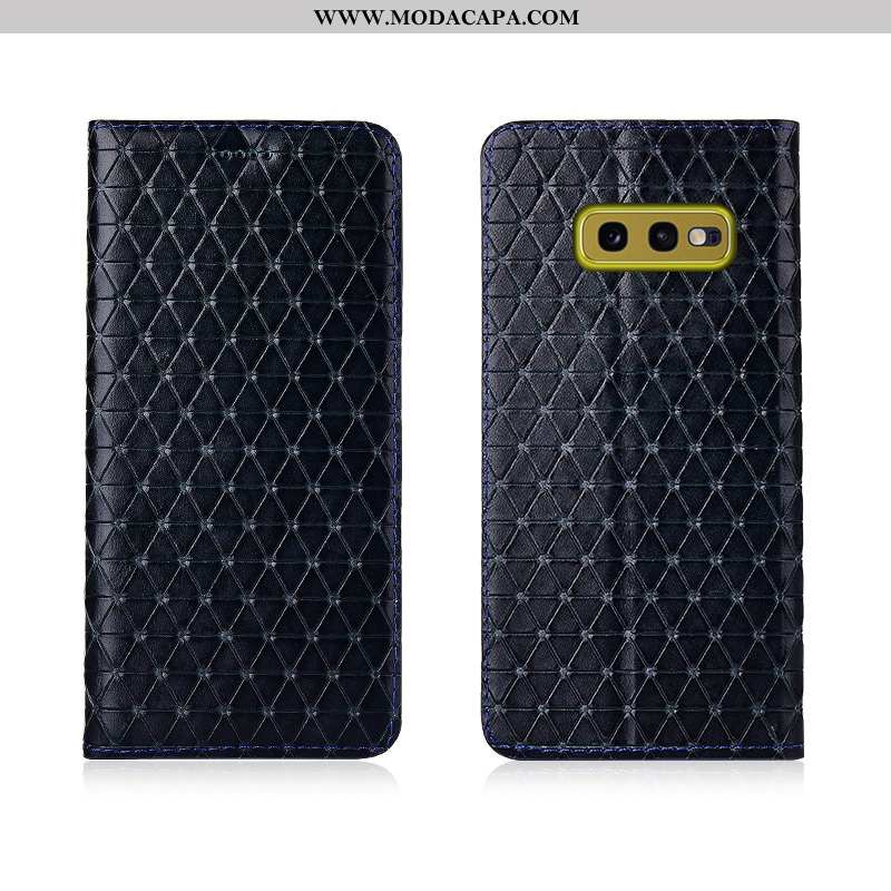 Capas Samsung Galaxy S10e Couro Legitimo Nova Couro Preto Tampa Cover Promoção