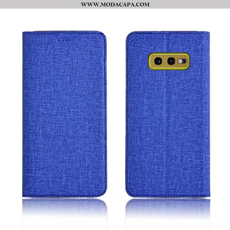 Capa Samsung Galaxy S10e Protetoras Soft Capas Telemóvel Nova Linho Tampa Barato