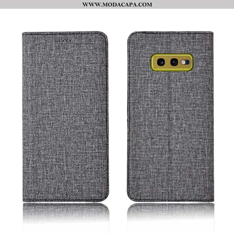 Capa Samsung Galaxy S10e Protetoras Soft Capas Telemóvel Nova Linho Tampa Barato