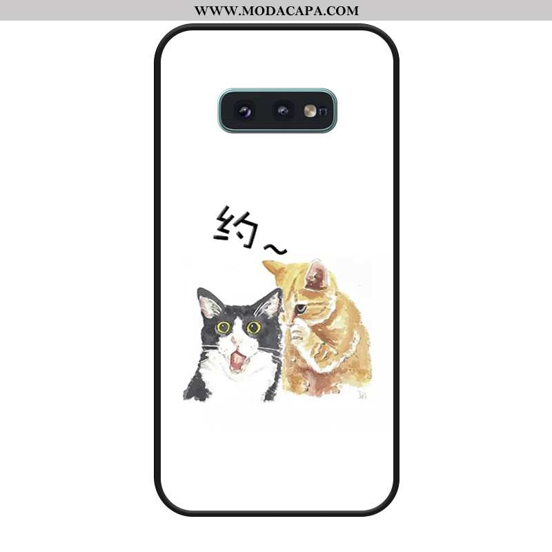 Capa Samsung Galaxy S10e Desenho Animado Casal Silicone Capas Branco Telemóvel Comprar