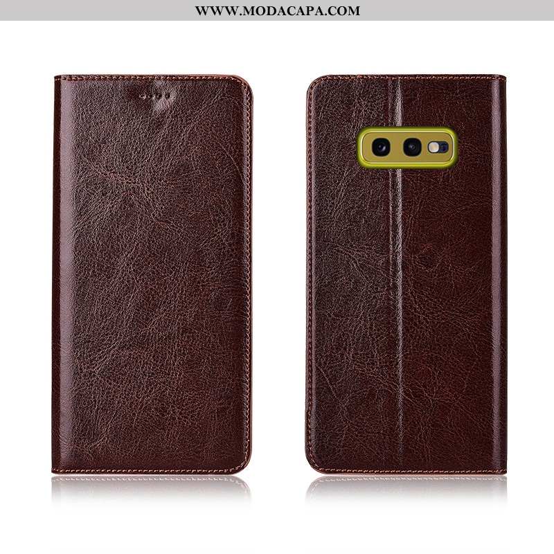 Capas Samsung Galaxy S10e Protetoras Cases Soft Couro Genuíno Cover Tigrada Comprar