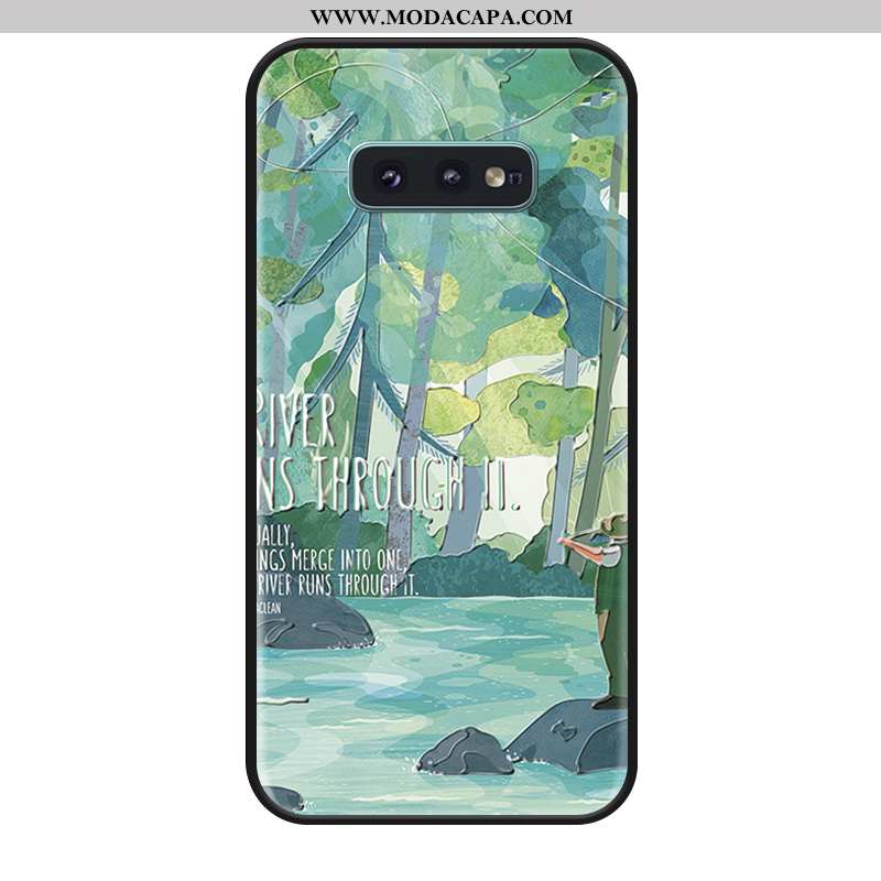 Capas Samsung Galaxy S10e Silicone Completa Verde Telemóvel Antiqueda Baratas