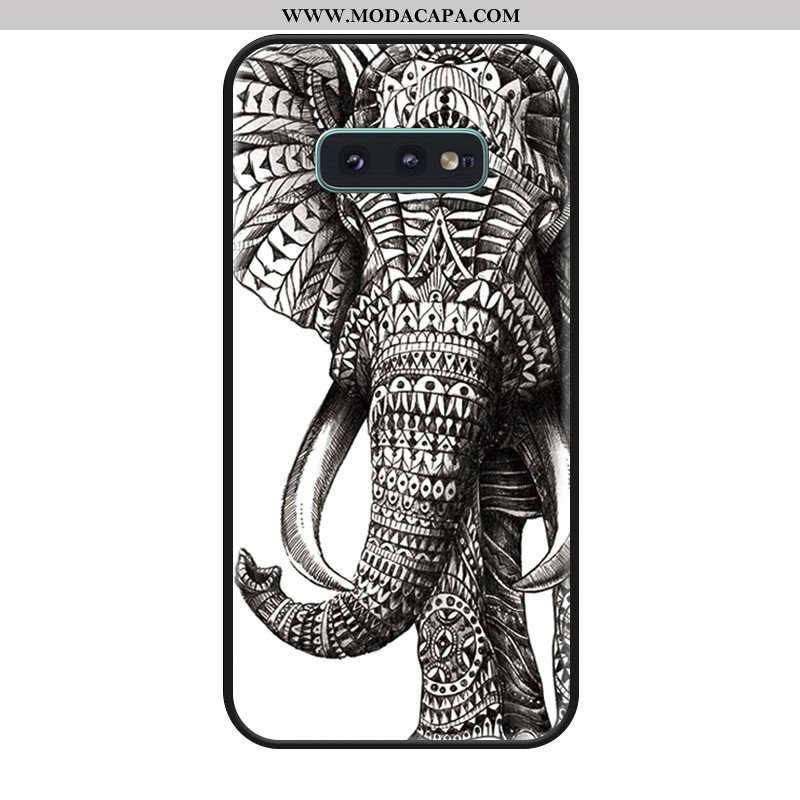 Capa Samsung Galaxy S10e Soft Preto Elefante Capas Desenho Animado Telemóvel Silicone Comprar