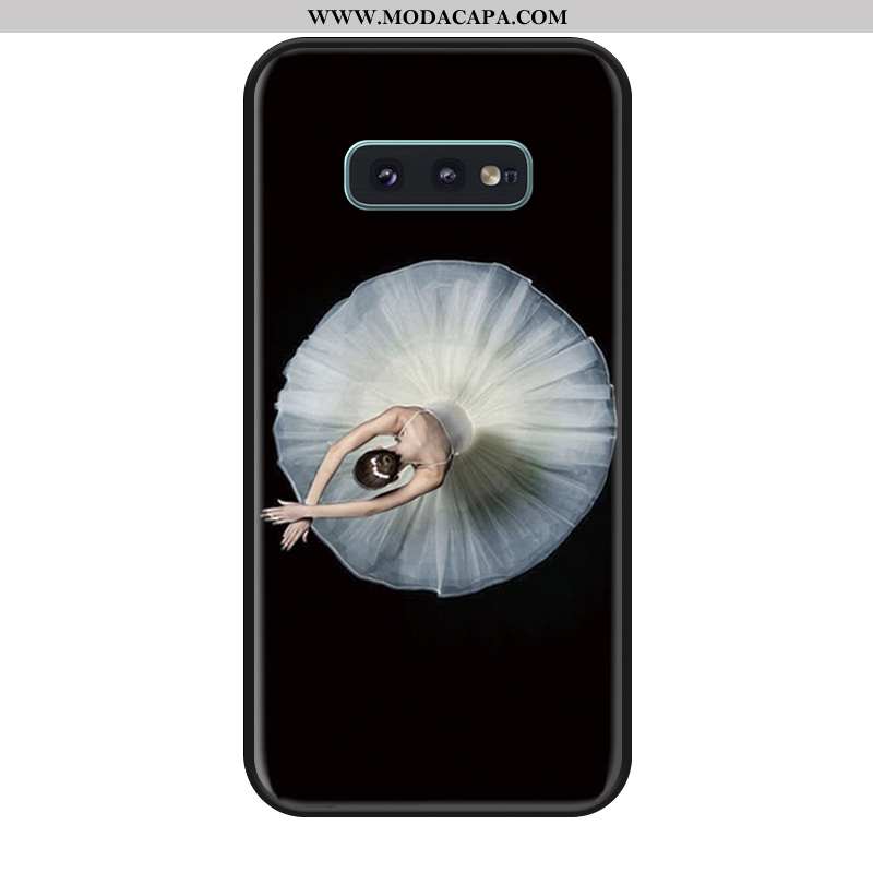 Capa Samsung Galaxy S10e Cordao Preto Antiqueda Capas Silicone Telemóvel Ballet Baratos