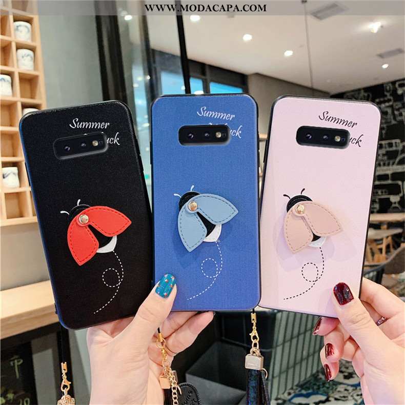 Capas Samsung Galaxy S10e Tendencia Azul Cases Casaco Soft Completa Telemóvel Barato