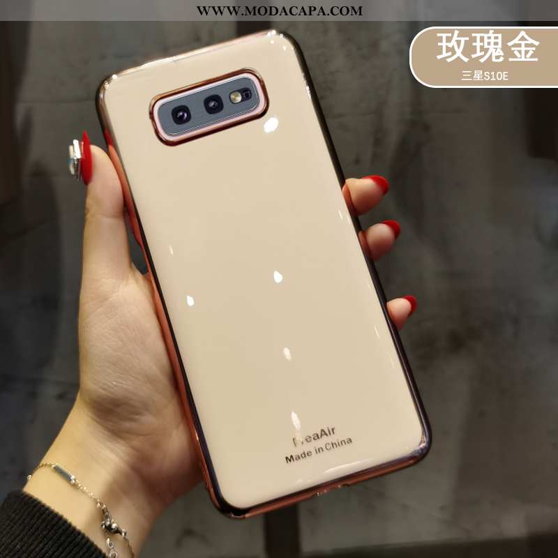 Capa Samsung Galaxy S10e Silicone Original Dourado Capas Novas Minimalista Malha Comprar