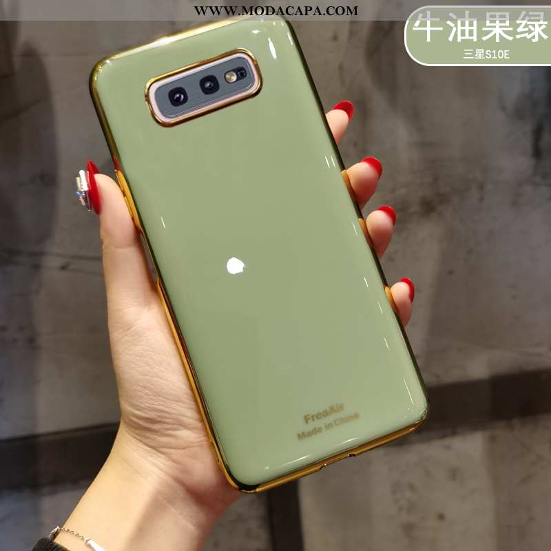 Capa Samsung Galaxy S10e Silicone Original Dourado Capas Novas Minimalista Malha Comprar