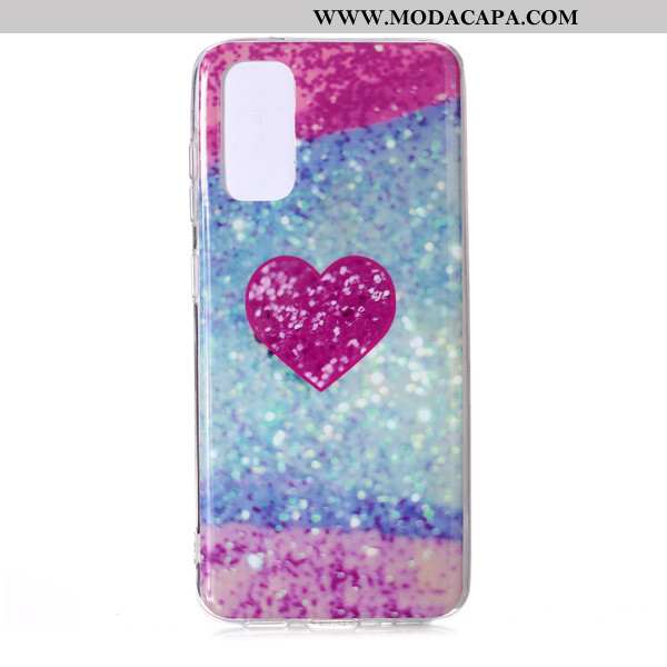 Capa Samsung Galaxy S20 Desenho Animado Capas Antiqueda Cases Marmore Rosa Telemóvel Barato