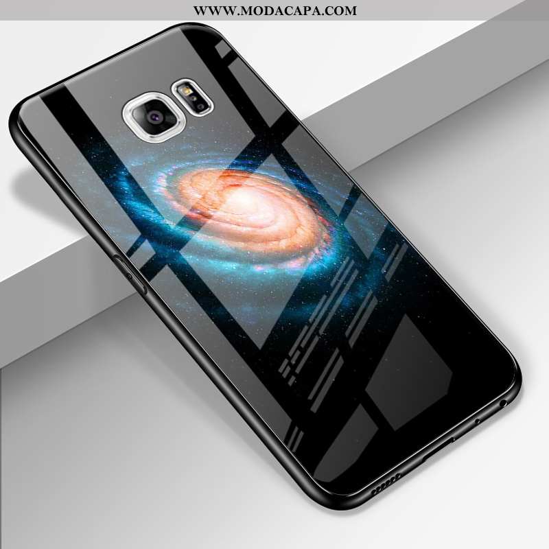 Capas Samsung Galaxy S6 Edge Vidro Protetoras Personalizada Tendencia Resistente Completa Desenho An