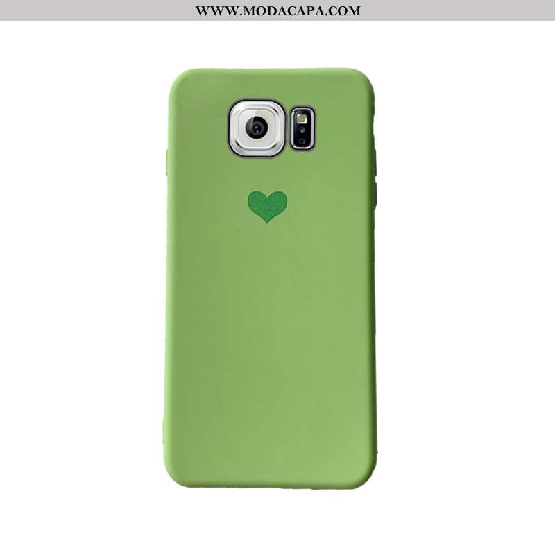 Capas Samsung Galaxy S6 Edge Slim Verde Cola Telemóvel Cases Lisas Venda