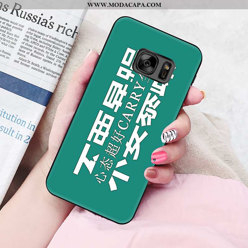 Capas Samsung Galaxy S6 Edge Personalizada Telemóvel Protetoras Casal Pintado Nova Baratas