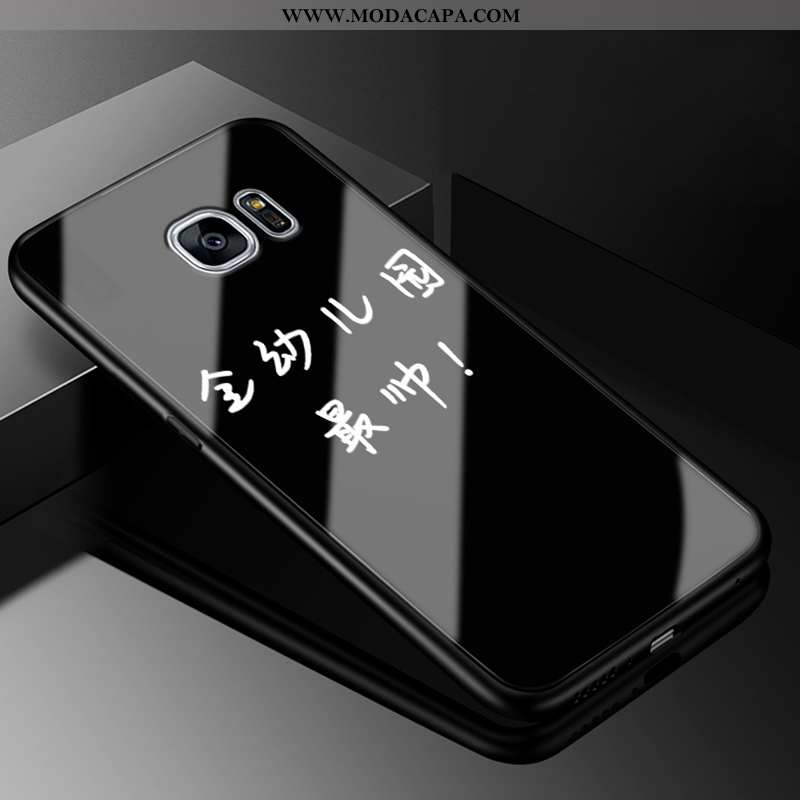 Capas Samsung Galaxy S6 Edge Protetoras Vidro Antiqueda Cases Roxa Desenho Animado Comprar