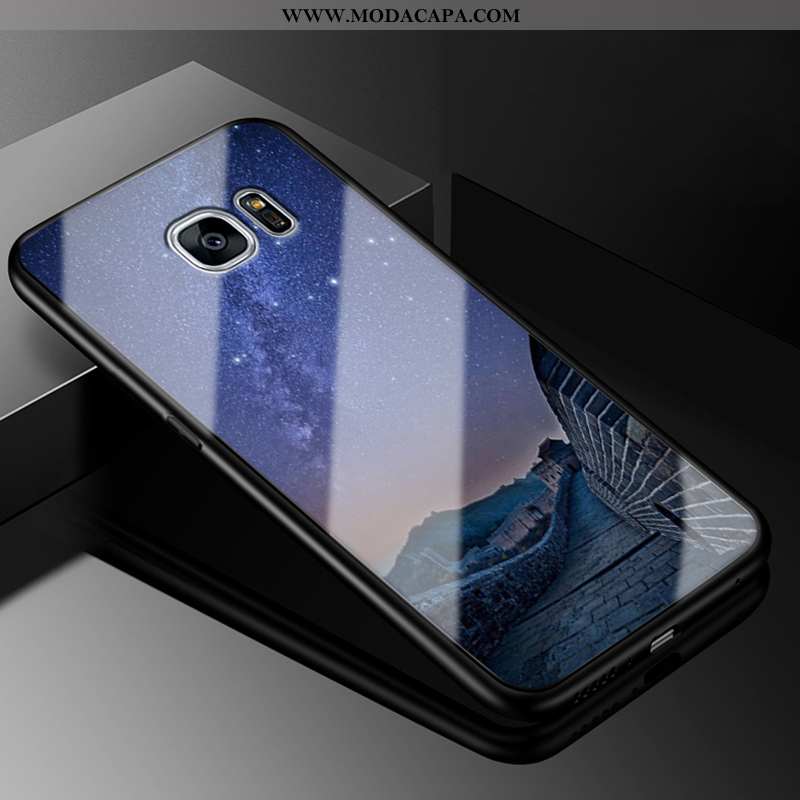 Capas Samsung Galaxy S6 Edge Protetoras Vidro Antiqueda Cases Roxa Desenho Animado Comprar