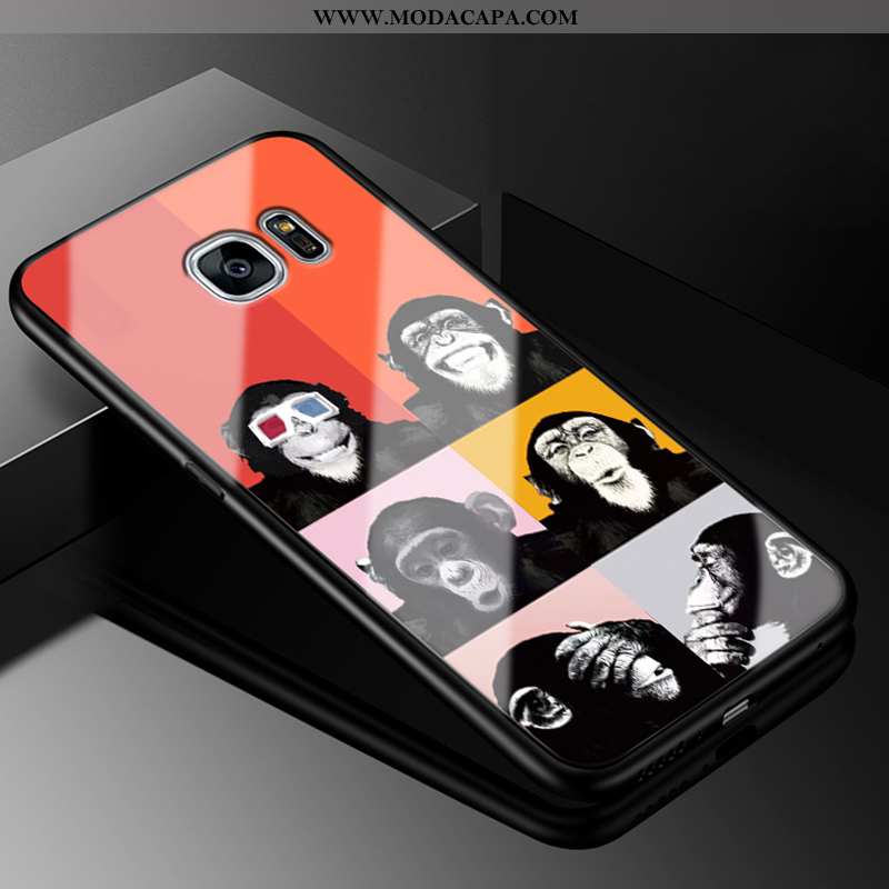 Capas Samsung Galaxy S6 Edge Protetoras Vidro Antiqueda Cases Roxa Desenho Animado Comprar