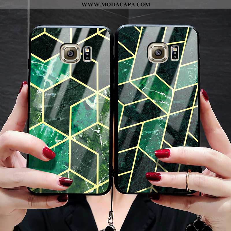 Capa Samsung Galaxy S6 Edge Estiloso Casal Marmore Completa Slim Cases Capas Baratas