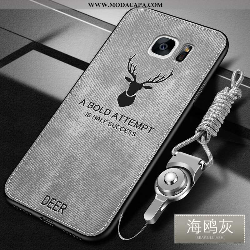 Capa Samsung Galaxy S6 Edge Tendencia Frente Cinza Silicone Antiqueda Capas Protetoras Comprar