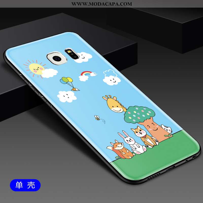 Capas Samsung Galaxy S6 Criativas Antiqueda Completa Animais Estilosas Vidro Tendencia Baratas