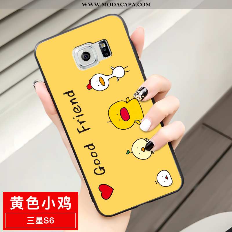 Capas Samsung Galaxy S6 Fofas Nova Telemóvel Desenho Animado Personalizado Soft Casal Baratos