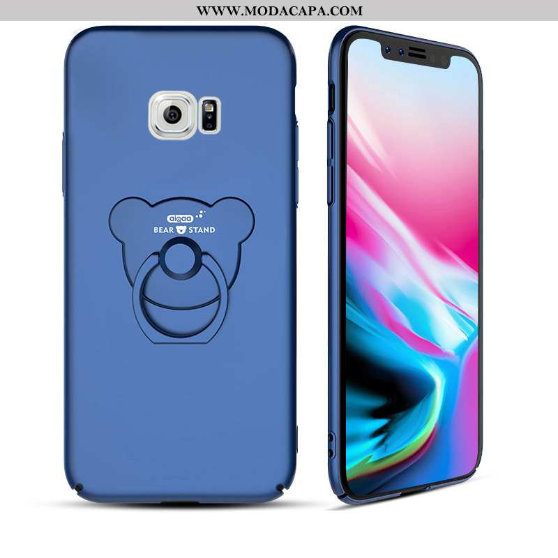 Capas Samsung Galaxy S6 Criativas Telemóvel Preto Antiqueda Telinha Cordao Barato