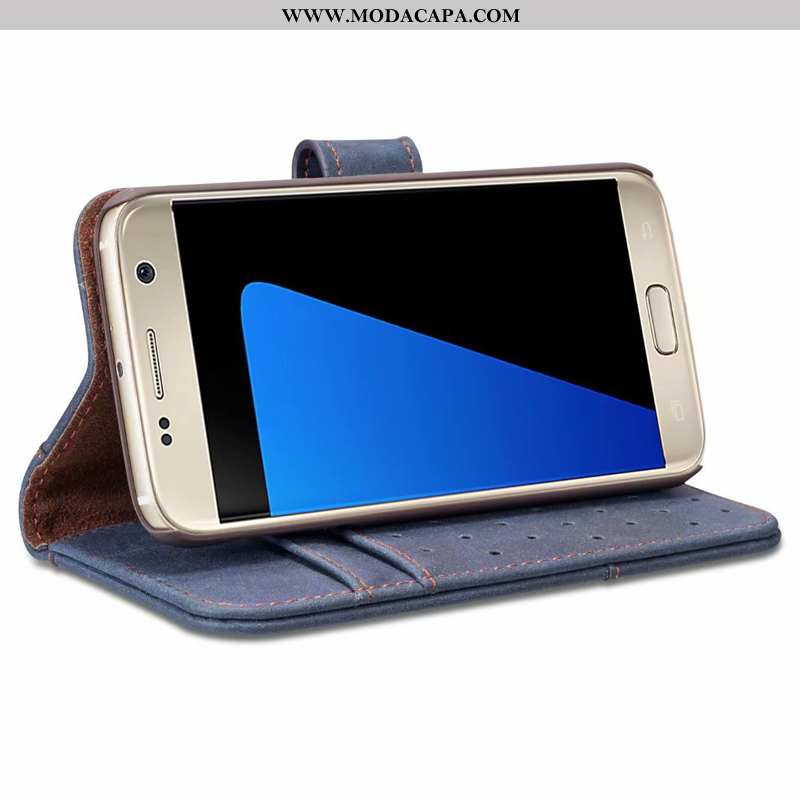 Capas Samsung Galaxy S6 Couro Genuíno Completa De Grau Cases Telemóvel Vermelho Baratas