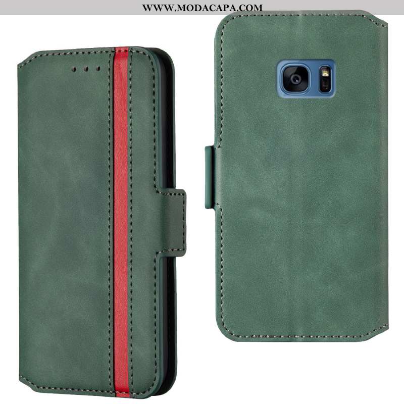 Capa Samsung Galaxy S7 Edge Couro Tampa Capas Antiqueda Cases Marrom Completa Online