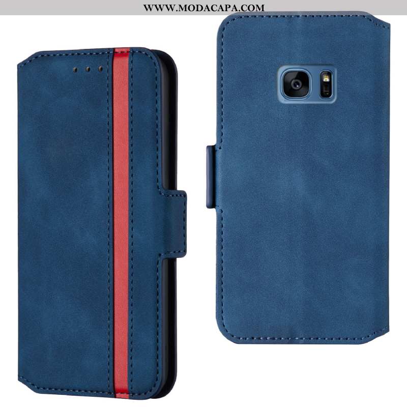 Capa Samsung Galaxy S7 Edge Couro Tampa Capas Antiqueda Cases Marrom Completa Online