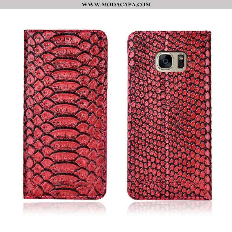 Capas Samsung Galaxy S7 Edge Soft Telemóvel Cases Couro Couro Legitimo Nova Online