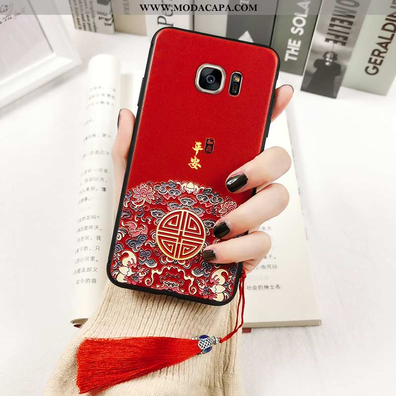 Capas Samsung Galaxy S7 Edge Soft Telemóvel Antiqueda Cases Midi Vintage Tendencia Barato