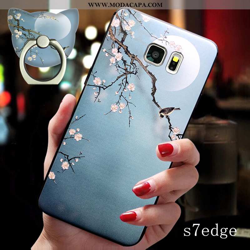 Capas Samsung Galaxy S7 Edge Super Midi Slim Criativas Soft Antiqueda Suporte Barato