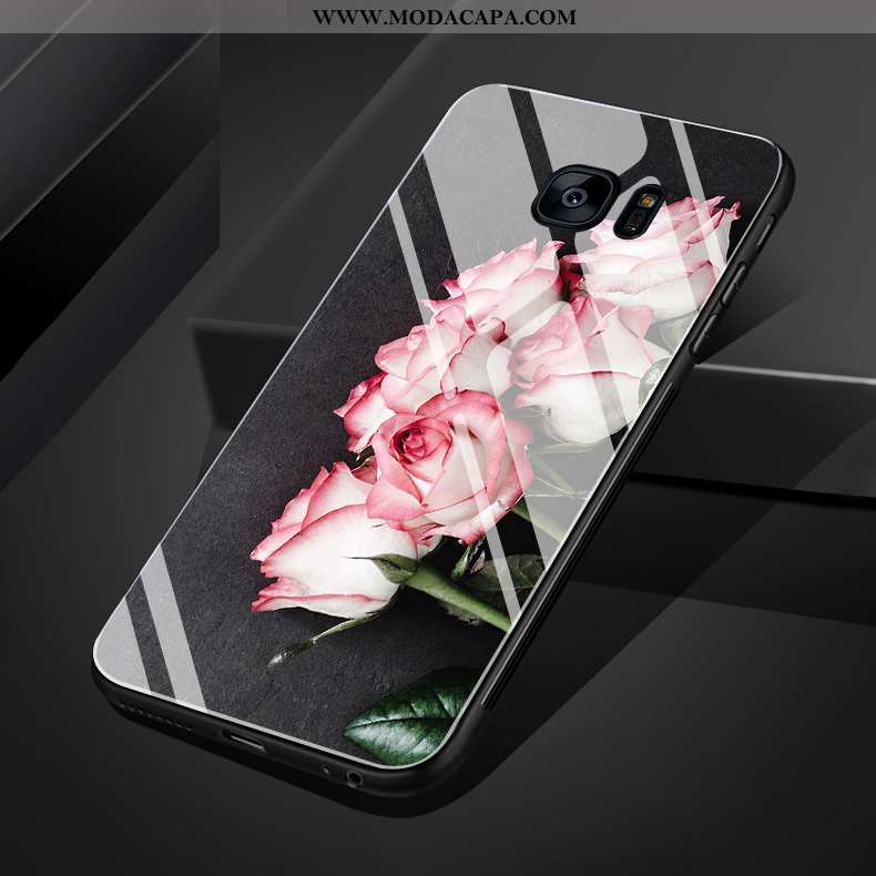 Capa Samsung Galaxy S7 Edge Protetoras Nova Minimalista Silicone Fofas Coração Telemóvel Promoção