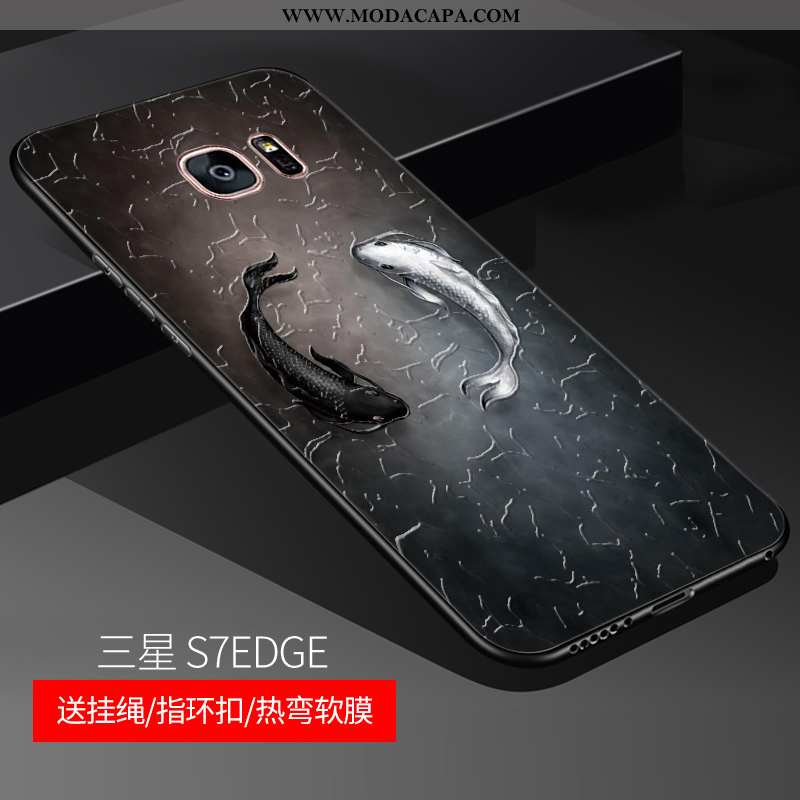 Capas Samsung Galaxy S7 Edge Soft Frente Completa Silicone Personalizado Antiqueda Venda