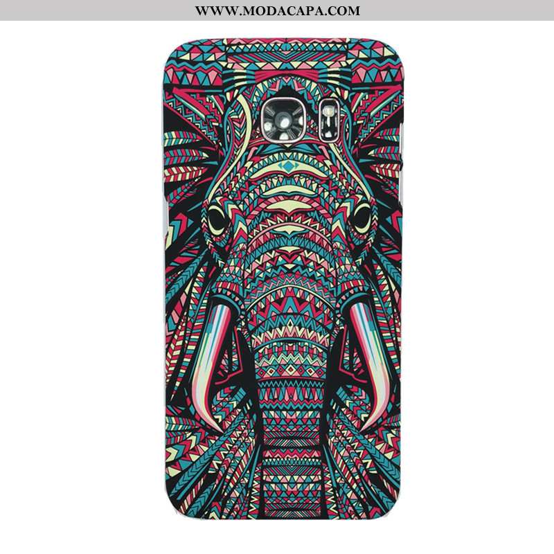 Capa Samsung Galaxy S7 Edge Tendencia Protetoras Animais Cases Tigre Luminosa Coelho Barato