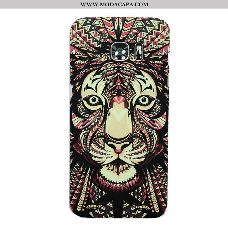 Capa Samsung Galaxy S7 Edge Tendencia Protetoras Animais Cases Tigre Luminosa Coelho Barato