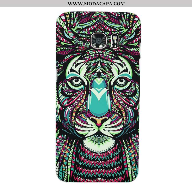 Capa Samsung Galaxy S7 Edge Tendencia Protetoras Animais Cases Tigre Luminosa Coelho Barato