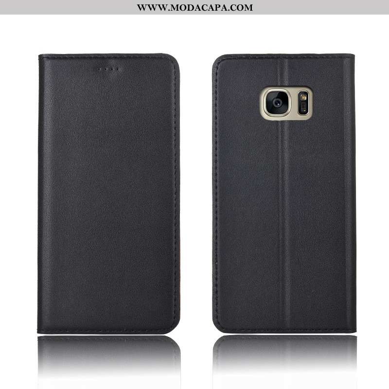 Capa Samsung Galaxy S7 Edge Soft Antiqueda Silicone Completa Couro Cover Protetoras Venda