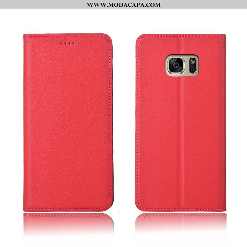 Capa Samsung Galaxy S7 Edge Soft Antiqueda Silicone Completa Couro Cover Protetoras Venda