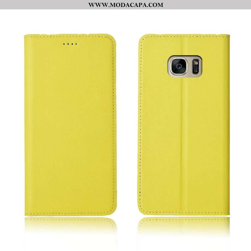 Capa Samsung Galaxy S7 Edge Soft Antiqueda Silicone Completa Couro Cover Protetoras Venda