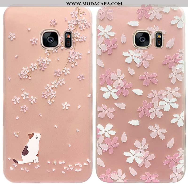 Capas Samsung Galaxy S7 Fosco Novas Tendencia Silicone Original Telemóvel Criativas Baratos