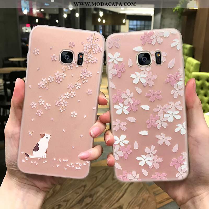 Capas Samsung Galaxy S7 Fosco Novas Tendencia Silicone Original Telemóvel Criativas Baratos