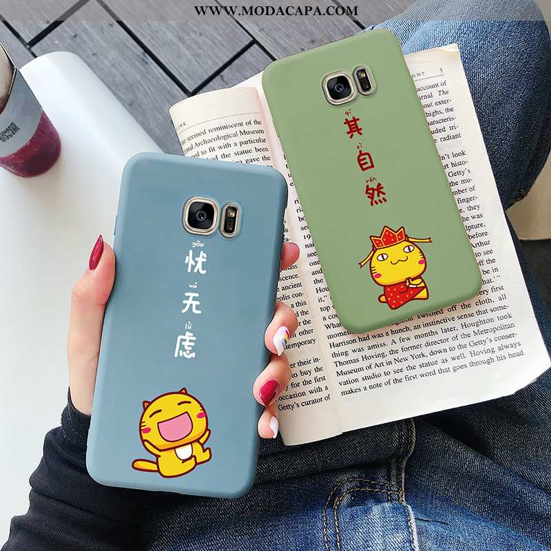Capas Samsung Galaxy S7 Protetoras Desenho Animado Slim Silicone Cases Gato Promoção
